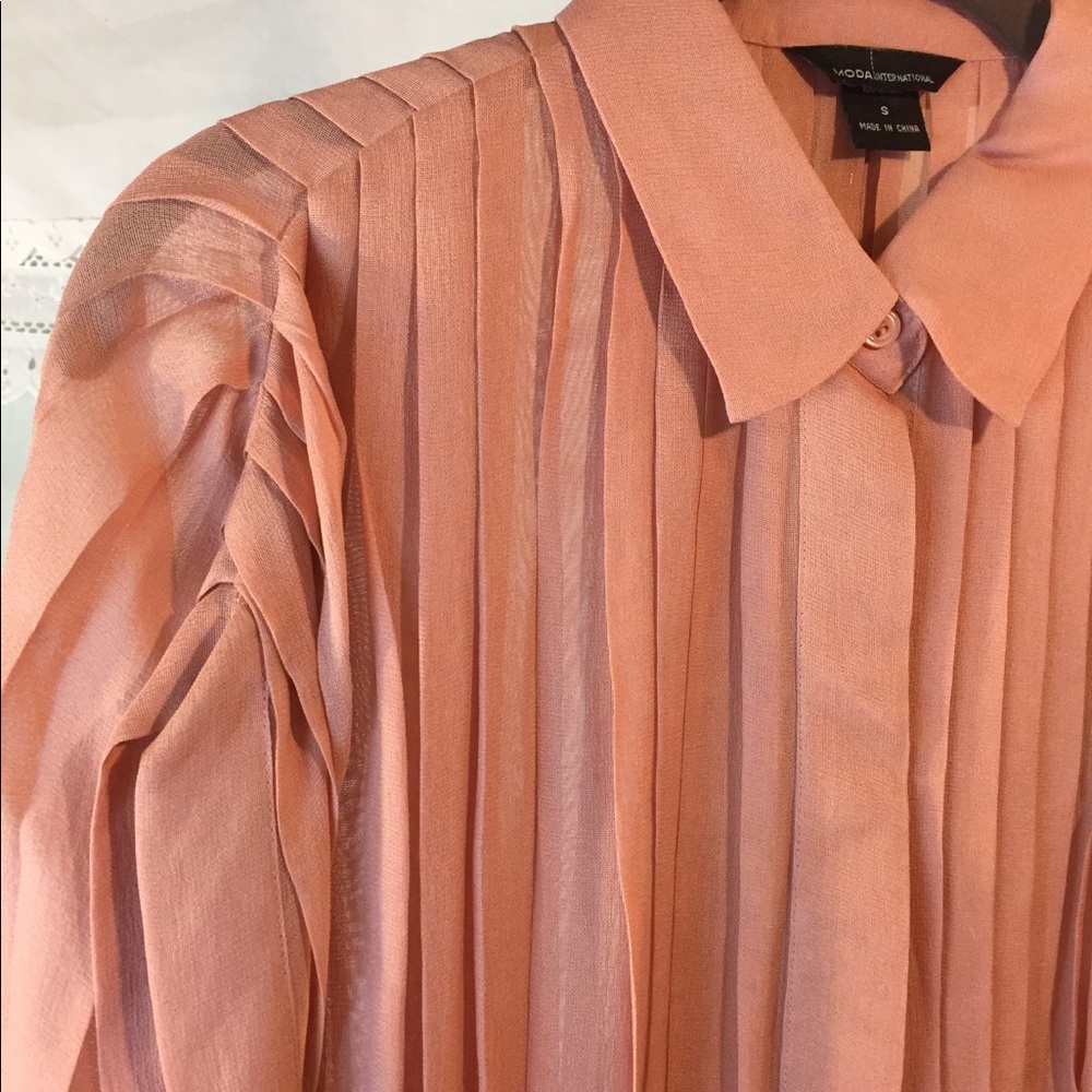 Peach blouse
